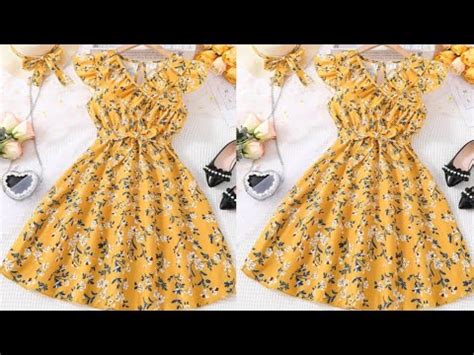 Very Easy Baby Frock Cutting And Stitching With Frill Baby Frock