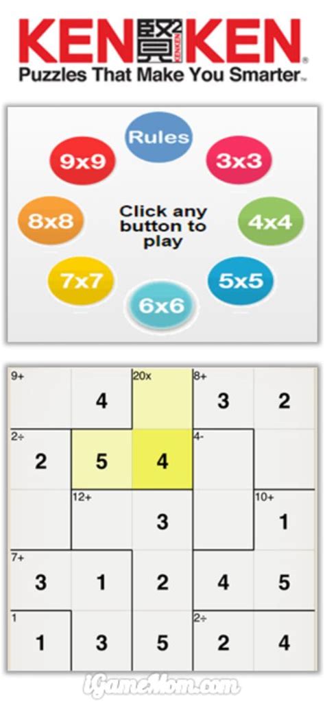 Fun Logic Games For Math Skills Kenken