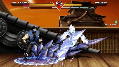 Jin Kazama Vs Sub Zero High Level Insane Fight Street Fighter Vs