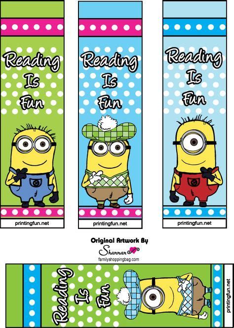 Minion Bookmarks Printable