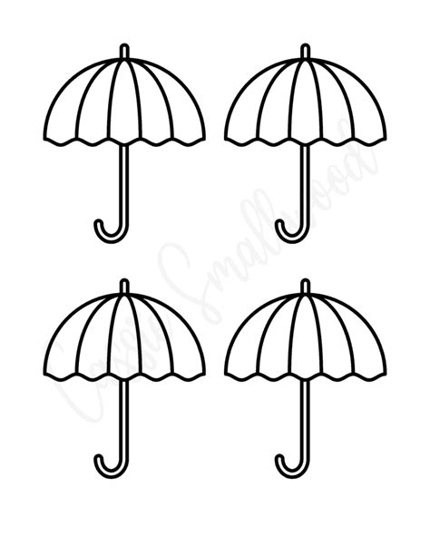 Unique Umbrella Templates Free Printables Cassie Smallwood