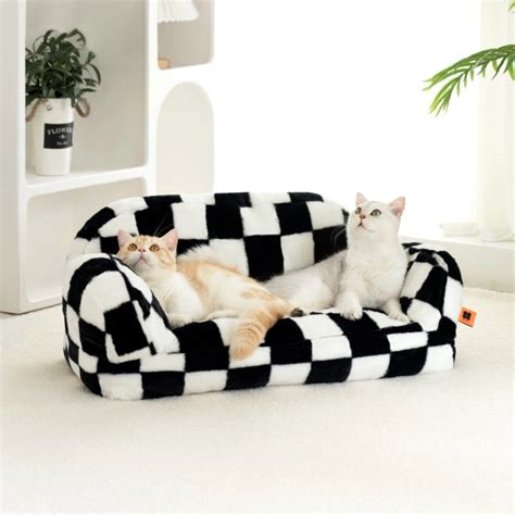 Double Cat Sofa Bed, Cat Couch, Cozy Cat Bed, Cat Furniture, Pet ...