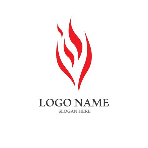 Blazing Fire Embers Fireball Logo And Symbol Vector Image With