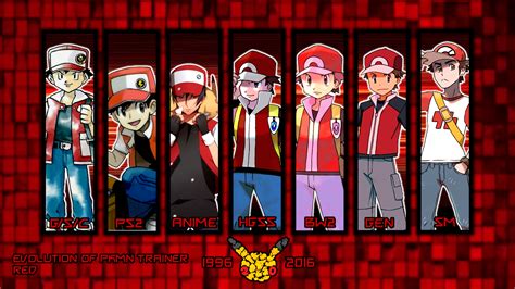 Evolution Of Pkmn Trainer Red Wallpaper By MattPlaysVG On DeviantArt