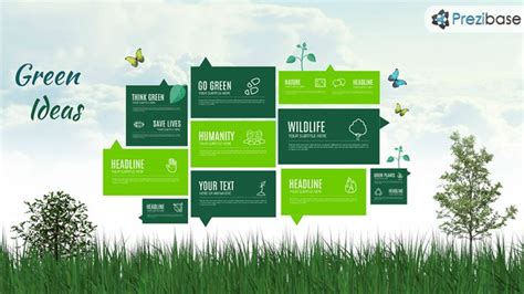 Green Ideas Prezi Template Prezibase Prezi Templates Green Environment Prezi Presentation