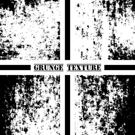 Textura Grunge En Blanco Y Negro Conjunto De Texturas Grunge