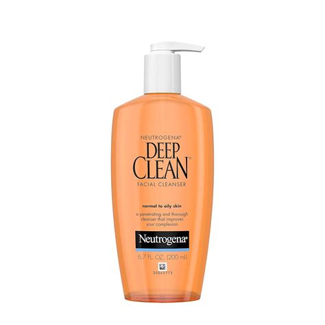 Neutrogena Deep Clean Limpiador Facial Diario Con ácido Beta Hidroxi Para Piel Normal A Grasa