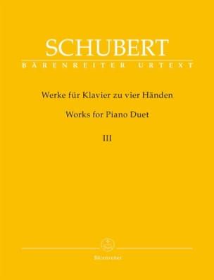 Uvres Pour Piano Quatre Mains Volume Schubert Partition