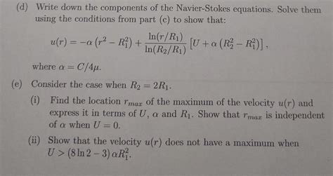 A viscous liquid of constant density ρ and Chegg