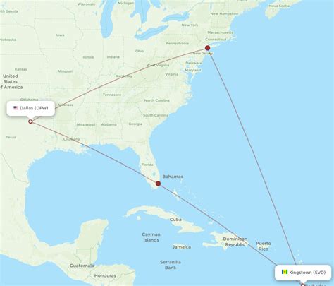 All Flight Routes From Saint Vincent To Dallas Svd To Dfw Flight Routes