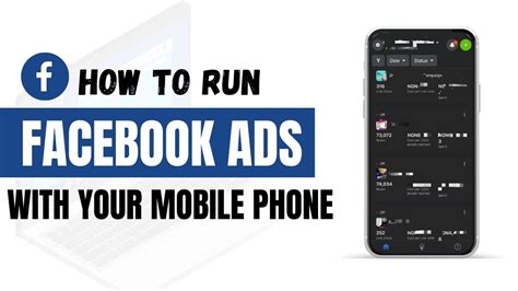 How To Run Facebook Ads On Mobile Phone Facebook Ad Tutorial Youtube