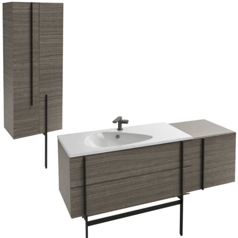 Meuble Lavabo Simple Vasque 145 Cm JACOB DELAFON Nouvelle Vague Chene