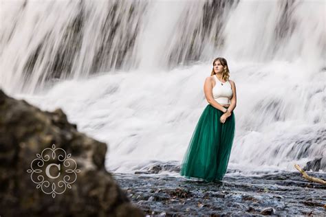 Senior Photography Waterfall Session Margaret