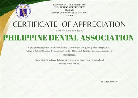 Green Minimalist Appreciation Certificate | PDF