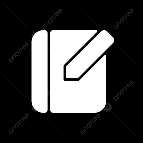 Dark Mode Vector Png Images Notebook App Dark Mode Glyph Icon Icon