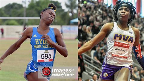 Battle Of The Sprint Queens Reid Vs Hodge In The U20 Girls 100m At