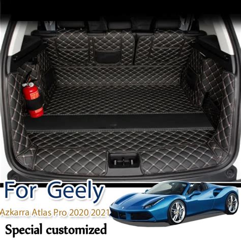 Car Styling Pu Leather Rear Trunk Mat For Geely Azkarra Atlas Pro