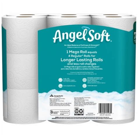 Angel Soft Mega Roll Bath Tissue 18 Rolls Kroger