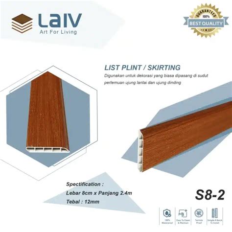 S8 2 List Plint 8 Cm Accesoris Flooring Pilar 8