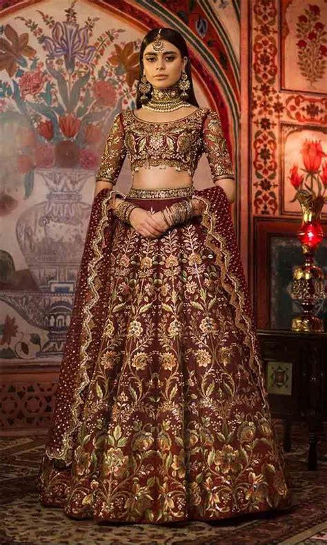 Pakistani Bridal Lehenga Choli Designs In 2021 Weddingpace