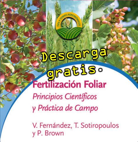 Libro Gratis De Fertilización Foliar