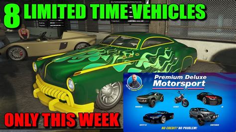 This Week 8 Vehicles In Total From The Deleted Cars List Buy Them Now