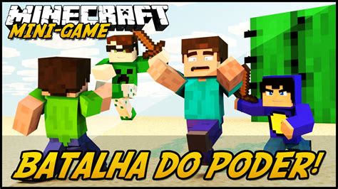 Minecraft BATALHA DO PODER MINI GAME YouTube