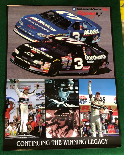 Dale Earnhardt Jr AC Delco Goodwrench GM Poster NOS EBay