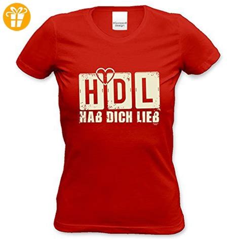 Geburtstagsgeschenk Für Frauen Girlie T Shirt Mit Aufdruck Hdl Hab Dich