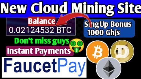 New Cloud Mining Site Singup Bonus Gh S Free Instant