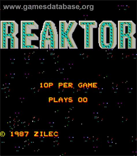 Reaktor Arcade Artwork Title Screen