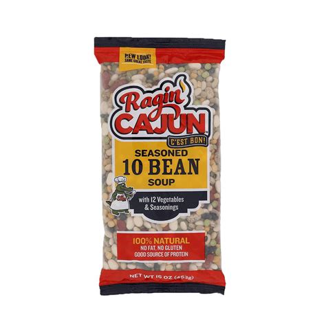 Ragin Cajun™ Seasoned 10 Bean Soup 16 Oz — Cajun Crate And Supply