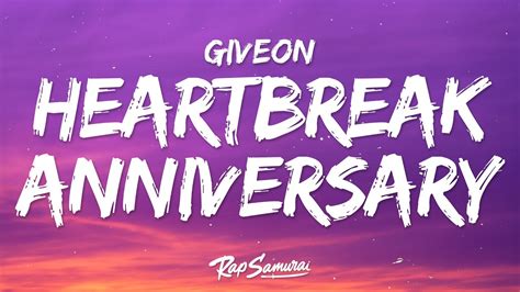 Giveon - HEARTBREAK ANNIVERSARY (Lyrics) - YouTube