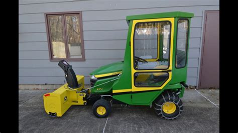 Homemade Cab For John Deere X370 Snowblower Youtube