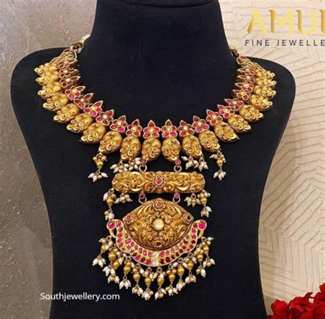 Kundan Nakshi Necklace Indian Jewellery Designs