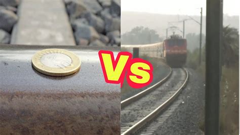 🚂🚂train Vs Coin🚂🚂 What Happened When Train Passed Through10₹ Coin Youtube