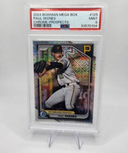 2024 Bowman Mega Box PAUL SKENES Chrome Prospects Mojo Refractor BDP