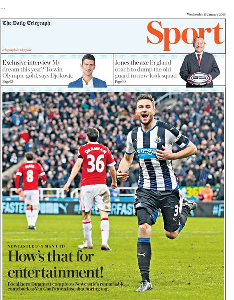 Nick Sutton On Twitter Wednesday S Telegraph Sport How S That For