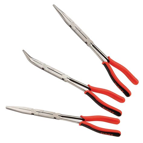 Sunex Tools Long Reach Compound Pliers Set 3 Piece 3608v The Home Depot