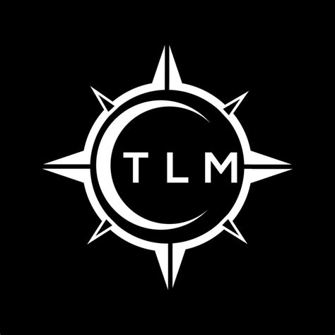 TLM abstract technology logo design on Black background. TLM creative ...