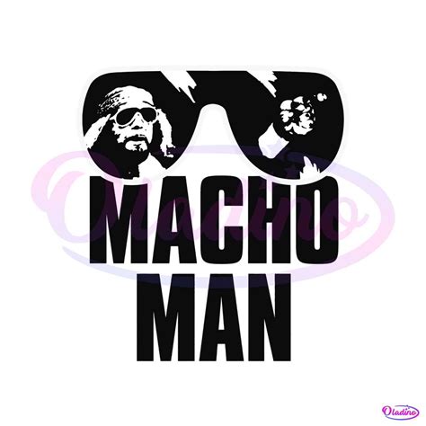 Macho Man Randy Savage Old School Svg Cutting Digital File Oladino