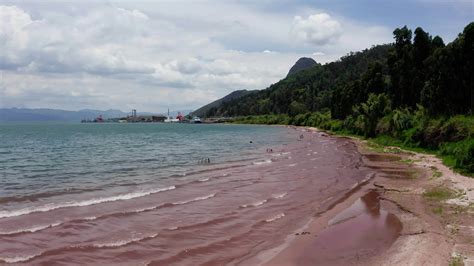 Red beach in Fuxian Lake in Yunnan, China. 30337710 Stock Video at Vecteezy