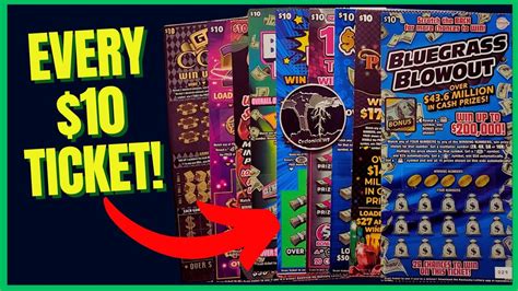 Every 10 KY Lottery Scratch Offs Scratching Lottery Winners