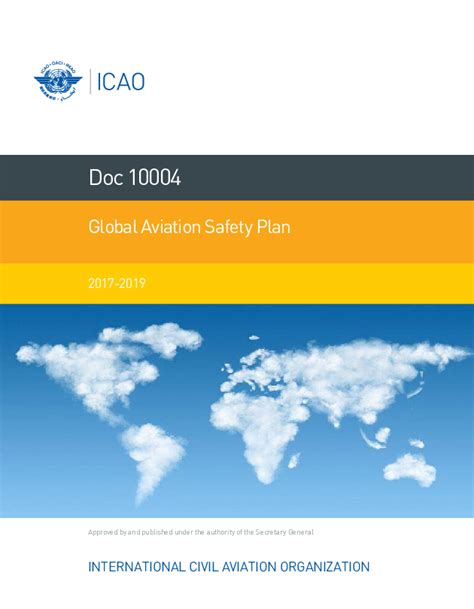 Icao Doc 10004 Global Aviation Safety Plan 2017 2019 Skybrary