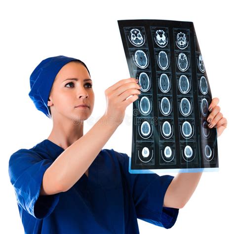 Doctor Studying MRI Scan Stock Image Image Of Care Stroke 6387227