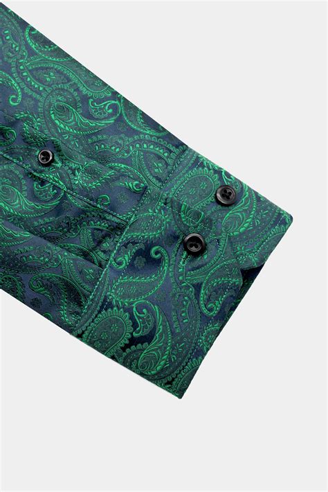 Men S Green Paisley Shirt Gentleman S Guru