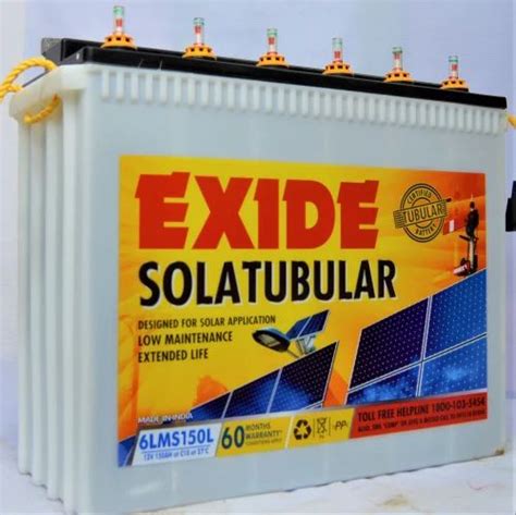 V Ah Exide Lms L Sola Tubular Battery At Rs In