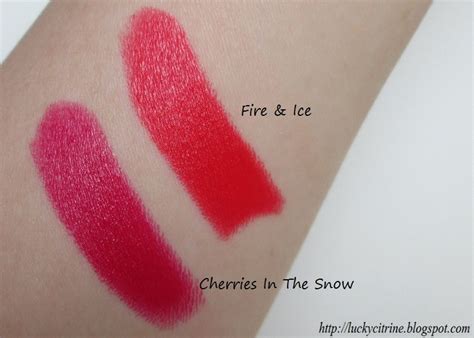 Revlon Super Lustrous Creme Lipstick Cherries In The Snow And Fire And Ice