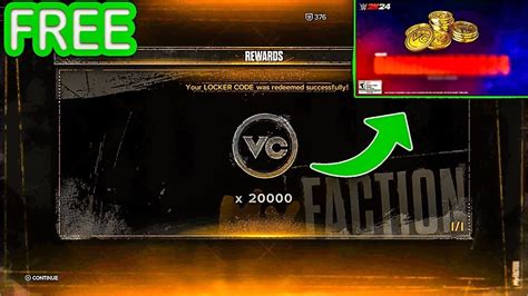 LOCKERCODE Gives FREE 20K VC In WWE2K24 My Faction YouTube