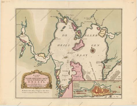 Mapa da Baia de Todos os Santos de 1769 Mapas Históricos